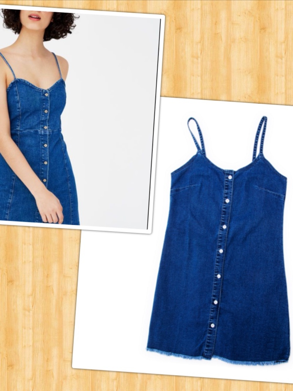 1616 Holdings Chic Blue Denim Dress with Button Accents Size Medium